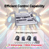 Pknight 1024CH DMX Moving Controller,120 Intelligent Lights, Zero-Latency Signal, 150 Built-In Effects, DIY Customization