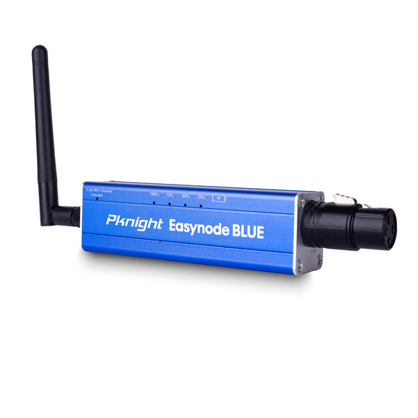 PknightUpgraded2.4GWirelessDMXControllerEasynodeBLUEwithDualWiFi&Bluetooth,RechargeableArtnet&sACNTransceiverInterface